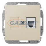 ELEKTRO-PLAST 1450-11 "Sentia" süllyesztett RJ11 telefon csatlakozó aljzat, krém, keret nélkül