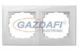ELEKTRO-PLAST 1472-40 "Sentia" kettes keret, fehér, IP44, 250V, 10A
