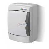 ELEKTRO-PLAST 1601-00 "Galant" falon kívüli, UV álló elosztó, IP65, 4 modul, szürke, szürke ajtóval