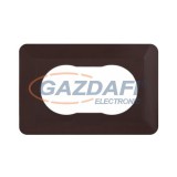 ELEKTRO-PLAST 2100-24 univerzális tapétavédő kettes keret, barna, 131x203x3mm