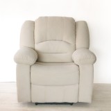 Elektromos fotel Loca bézs színű microszálas szövet kárpittal raktárról - Tessin