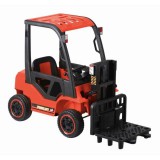 Elektromos Gyerek Targonca-2 Év Garanciával-Országos Szervizhálózat-Működő Villával-2.4 GHz-es Távirányítóval-Nyitható Tárolóval-Piros