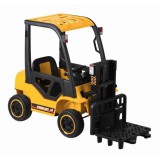 Elektromos Gyerek Targonca-2 Év Garanciával-Országos Szervizhálózat-Működő Villával-2.4 GHz-es Távirányítóval-Nyitható Tárolóval-Sárga