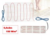 Elektromos padlófűtés, fűtőszőnyeg járólap alá 0,5x2m 150Watt HOME FHC010