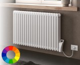 Elektromos radiátor - Cordivari Ardesia Electric 338x600 fehér, 400-2000W-ig design törölközőszárító. Rendelhető fekete piros kék sárga zöld barna lila narancs drapp színben