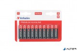 Elem, AA alkáli, 10 db, VERBATIM 'Premium'