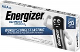 Elem, AAA mikro, 10 db, lítium, ENERGIZER "Ultimate Lithium"