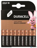 Elem, AAA mikro, 18 db, DURACELL 'Basic'
