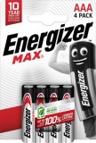 Elem, AAA mikro, 4 db, ENERGIZER Max (EEAAA4MA)
