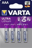 Elem, AAA mikro, 4 db, lítium, VARTA Ultra Lithium (VEULAAA4N)