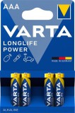 Elem, AAA mikro, 4 db, VARTA Longlife Power (VEHEAAA4)