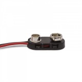 Elemcsatlakozó 9V-os elemekhez