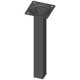 Element System Acélcsőláb 25X25; 800mm, Fekete (11101-00069) Szögl.