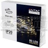 ELEMES LED FÉNYFÜZÉR (4M 80LED) MELEGFEHÉR - ENTAC
