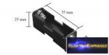Elemtartó 2 db AA (ceruzaelem) 9V-os csatlakozással