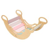 Elis Design Montessori hinta 6 az 1-ben – multifunkcionális fa játszóeszköz – Smile pasztell