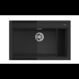 Elleci Best 130 Workstation Gránit mosogató medence G40 nero