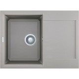 Elleci Easy 135 Kompozit Tortora egymedencés mosogató csepptálcával