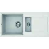 Elleci Easy 425 gránit mosogató medence Bianco Titano