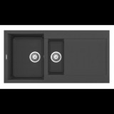 ELLECI Easy 475 Gránit Mosogató M70 nero metal