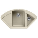 Elleci Easy CORNER gránit mosogató medence Bianco Antico