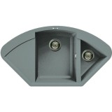 Elleci Easy CORNER gránit mosogató medence Cemento