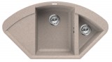 Elleci EASY CORNER granitek mosogatótálca G51 avena színben