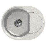 Elleci Easy ROUND 600 gránit mosogató medence Bianco