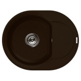 Elleci Easy ROUND 600 gránit mosogató medence Espresso