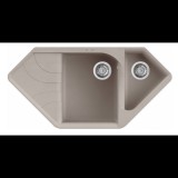 Elleci Ego CORNER Gránit Sarok Mosogató G43 tortora