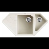 Elleci Ego CORNER Gránit Sarok Mosogató G62 bianco antico