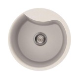 Elleci Ego ROUND gránit mosogató medence Bianco Titano
