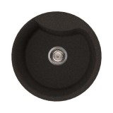 Elleci Ego ROUND gránit mosogató medence Nero