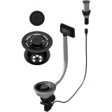 ELLECI - FLOW PRO (PUSH-CONTROL OPEN UP) automata dugókiemelő egymedencés mosogatókhoz - fekete