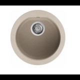 Elleci FOX ROUND Gránit mosogató medence G51 avena
