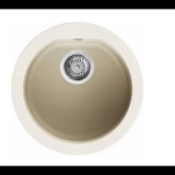 Elleci FOX ROUND Gránit mosogató medence G62 bianco antico