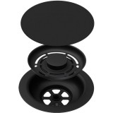 ELLECI - GHOST SYSTEM szűrőtakaró, szűrő és túlfolyó egymedencés mosogatókhoz - fekete