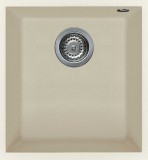 Elleci QUADRA 100 granitek undermount mosogatótálca G62 bianco antico színben