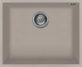 Elleci QUADRA 105 granitek undermount mosogatótálca G43 tortora színben