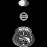 ELLECI - STANDARD OPEN UP automata dugókiemelő egymedencés mosogatókhoz - inox