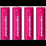ELM-AA akkumulátor HR6 2000mAh Esperanza piros 4db-os csomag (EZA104R - 5901299923375)