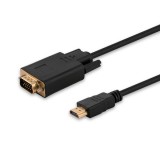ELMAK Savio CL-103 video átalakító kábel 1,8 M HDMI A-típus (Standard) VGA (D-Sub) Fekete