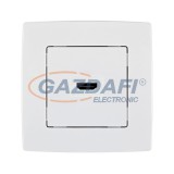 ELMARK 190747 "City" süllyesztett HDMI aljzat, fehér