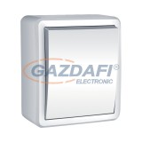 ELMARK 191031 KERESZTKAPCSOLÓ, FALON KÍVÜLI IP44 FEHÉR