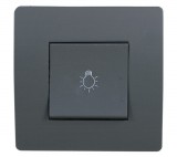 ELMARK 38103 BASIC TG112A NYOMÓGOMB KAPCSOLÓ GRAPHITE