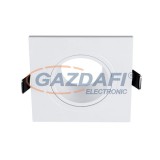 ELMARK 89145 SÜLYESZTETT SZÖGLETES SPOT LÁMPATEST, 12V, MAX. 20W, FEHÉR, MANYAG, 93X93MM, A++-E