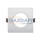 ELMARK 89147 Süllyesztett Szögletes spot lámpatest, 12V, max. 20W, fehér, manyag, 93x93mm, A++-E