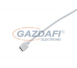 ELMARK 99ACC20 4 tüskés csatlakozó dugó 20 cm kábellel LED szalaghoz, fehér