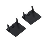 ELMARK 99ACC28ECCRBL EL-28ECCR END CAP FOR PROFILE EL-28CR BLACK, SET