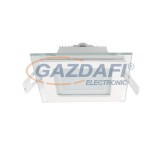 ELMARK 99LED643 Süllyesztett szögletes LED panel üveg borítással, Epistar SMD, 6W, 230V, 480lm, 2700-3000K, fehér, 97x97mm, IP40, A++-A, 30000h